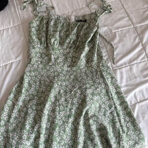 SHEIN Green Spaghetti Strap Sundress Mini